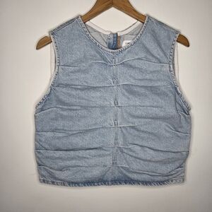 Pull&Bear Denim Sleeveless Top